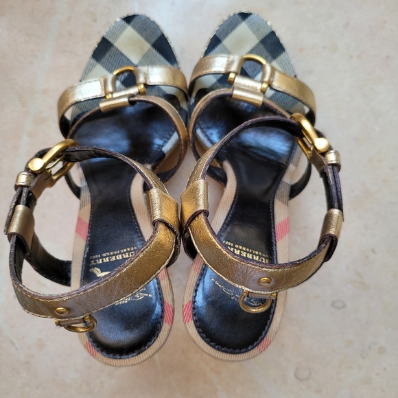 Burberry Haymarket Check Wedge Espadrille - Picture 2 of 16